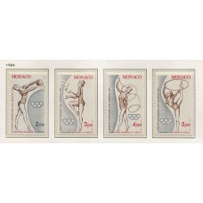 MONACO 1984 Yv. 1412/5 SERIE COMPLETA DE ESTAMPILLAS MINT 8,55 Euros DEPORTES