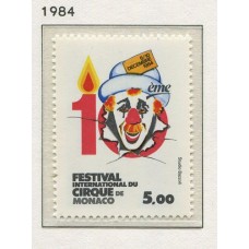 MONACO 1984 Yv. 1454 ESTAMPILLA MINT CIRCO