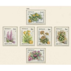 MONACO 1985 Yv. 1461/6 SERIE COMPLETA DE ESTAMPILLAS MINT 13,25 Euros FLORES