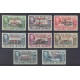 MALVINAS 1944 DEPENDENCIAS SOUTH SHETLANDS SERIE COMPLETA DE ESTAMPILLAS MINT BARCOS FAUNA