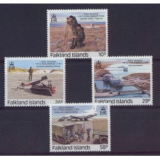 MALVINAS 1987 SERIE COMPLETA DE ESTAMPILLAS MINT MILITARES