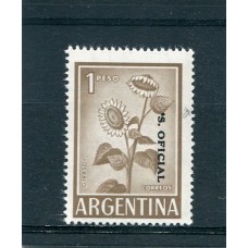 ARGENTINA SERVICIO OFICIAL GJ 739 PE 386Ab U$ 9 + 50% MINT + VARIEDAD PUNTO ANTES DE LA ´S