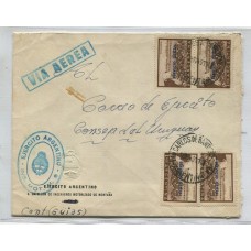 ARGENTINA SERVICIO OFICIAL SOBRE 1961 CORREO DEL EJERCITO VIA AEREA