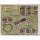 ARGENTINA SERVICIO OFICIAL SOBRE 1915 M.A. ENVIO CON SELLO FIRMA DE CONTROL APLICADO AL SOBRE Y PARTE A LAS ESTAMPILLAS CIRCULADO A PUERTO RICO, RARISIMO DESTINO