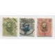 NORUEGA 1874 Yv. 32/4 SERIE COMPLETA DE ESTAMPILLAS USADAS 85 EUROS