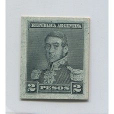 ARGENTINA 1892 GJ 150 ENSAYO EN CARTON, COLOR NO ADOPTADO