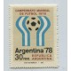 ARGENTINA 1977 GJ 1769a PE. 1081a VARIEDAD MATE NEUTRO MINT RARO U$ 125