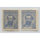 ARGENTINA 1935 GJ 753 PROCERES Y RIQUEZAS 1 ENSAYO EN COLOR ADOPTADO PAPEL MUESTRA