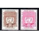 NACIONES UNIDAS 1954 Yv. 27/8 SERIE COMPLETA ESTAMPILLAS MINT TRABAJADORES