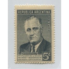 ARGENTINA 1946 GJ 927b ESTAMPILLA NUEVA CON GOMA VARIEDAD U$ 10