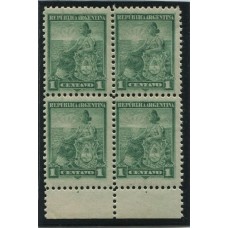 ARGENTINA 1899 GJ 218 CUADRO DE ESTAMPILLAS NUEVAS MINT