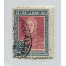 ARGENTINA 1923 GJ 589 ESTAMPILLA FINAMENTE USADA U$ 15