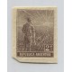 ARGENTINA 1911 GJ 327P ESTAMPILLA VARIEDAD SIN DENTAR PROVENIENTE DE LA PAREJA (U$ 200) MINT