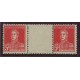 ARGENTINA 1924 GJ 599EV PAREJA CON ENTRECINTAS DE ESTAMPILLAS MINT U$ 100 + 50%