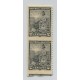 ARGENTINA 1899 GJ 219PH PAREJA DE ESTAMPILLAS NUEVAS MINT CON VARIEDAD SIN DENTADO HORIZONTAL + SIN DENTADO VERTICAL EN UN LADO