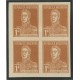 ARGENTINA 1923 GJ 563 CUADRO ENSAYO PRUEBA EN PAPEL DURO COLOR ADOPTADO