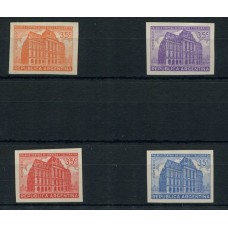 ARGENTINA 1942 GJ 885 SERIE DE ENSAYOS PRUEBAS DE COLOR ADOPTADOS Y LOS TRES NO ADOPTADOS