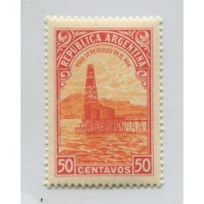 ARGENTINA 1935 GJ 759b VARIEDAD ESTAMPILLA CON ERROR PUNTO DESPUES DE "MAR" MINT U$ 26