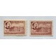 ARGENTINA 1941 GJ 853 BANCO NACION ENSAYO EN PAPEL DE DORSO SATINADO COLOR ADOPTADO