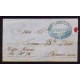 ARGENTINA 1860 GJ MSJ 129 MENSAJERIA PLIEGO CON MARCA NUEVAS PENINSULARES DE TORRES y BERGEIRE, HERMOSA U$ 1500