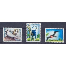 POLYNESIA SERIE COMPLETA MINT PAJAROS AVES FAUNA