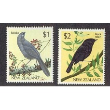 NUEVA ZELANDA SERIE COMPLETA MINT PAJAROS AVES FAUNA