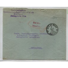 ALEMANIA 1923 SOBRE CORREO CON FRANQUEO PAGO GEBUHR BEZALT INFLACION