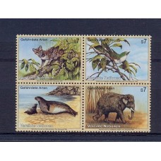 NACIONES UNIDAS SERIE COMPLETA MINT FAUNA ELEFANTE AVES