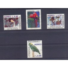 HONDURAS SERIE COMPLETA MINT PAJAROS AVES + OTRA ESTAMPILLA AEREA