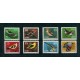 PAJAROS AVES ALEMANIA DDR SERIE COMPLETA DE ESTAMPILLAS MINT