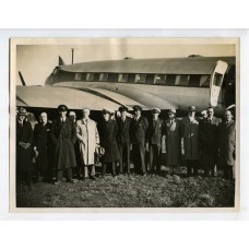 ARGENTINA 1939 FOTOGRAFIA DE AVION FOCKE WULF 200 DE LA LUFTHANSA A SU LLEGADA A QUILMES, MUY RARA