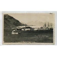 ANTARTIDA ARGENTINA 1945 FOTOGRAFIA DE LA CAZA DE BALLENAS EN GRYTVIKEN SOUTH GEORGIAS, RARA