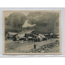 ANTARTIDA ARGENTINA 1936 FOTOGRAFIA DE LA INSTALACION PARA PRODUCIR ACEITE DE BALLENAS EN SOUTH GEORGIAS, RARA