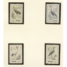 COREA DEL NORTE 1965 FAUNA AVES SERIE COMPLETA DE ESTAMPILLAS MINT