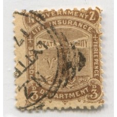 NUEVA ZELANDA Yv. SERVICIO 009 ESTAMPILLA USADA 45 EUROS