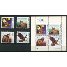 FAUNA PORTUGAL SERIE COMPLETA DE ESTAMPILLAS MINT