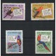 COLOMBIA 1974 SERIE COMPLETA DE ESTAMPILLAS MINT AVES LORO PAJAROS