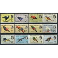 COLONIAS INGLESAS HONDURAS BRITANICA PAJAROS AVES SERIE COMPLETA DE ESTAMPILLAS MINT