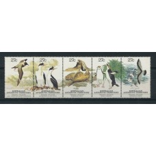 TERRITORIO ANTARTICO AUSTRALIANO SERIE COMPLETA DE ESTAMPILLAS MINT FAUNA Y AVES