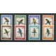 LOROS SERIE COMPLETA DE ESTAMPILLAS MINT BOLIVIA AVES PAJAROS