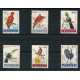 AVES PAJAROS FAUNA SERIE COMPLETA DE ESTAMPILLAS MINT BELGICA