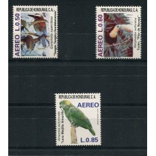 PAJAROS AVES HONDURAS SERIE COMPLETA DE ESTAMPILLAS MINT