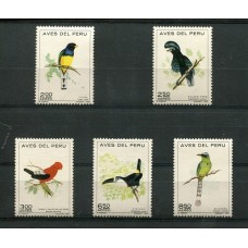 PAJAROS AVES PERU SERIE COMPLETA DE ESTAMPILLAS MINT