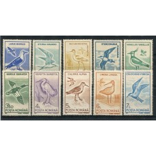 PAJAROS AVES RUMANIA SERIE COMPLETA DE ESTAMPILLAS MINT