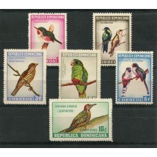 REPUBLICA DOMINICANA PAJAROS AVES SERIE COMPLETA DE ESTAMPILLAS MINT