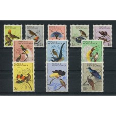 AVES PAJAROS 1964 RARA SERIE COMPLETA DE ESTAMPILLAS NUEVAS MINT DE PAPUA y NUEVA GUINEA 55 EUROS