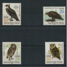 AVES ALEMANIA ORIENTAL SERIE COMPLETA DE ESTAMPILLAS NUEVAS MINT