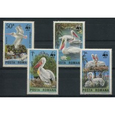 WWF RUMANIA AVES SERIE COMPLETA DE ESTAMPILLAS MINT