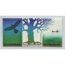 AVES HOLANDA SERIE COMPLETA DE ESTAMPILLAS MINT