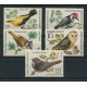 RUSIA AVES PAJAROS LECHUZA SERIE COMPLETA DE ESTAMPILLAS NUEVAS MINT